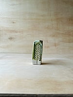 Handmade Hand-Painted Short and Tall Bud Vases with Cinnamon and Clear Glaze Options